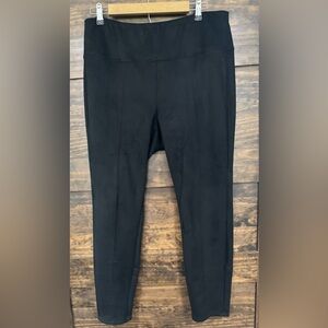 J. Jill Black Wearever Faux Suede Pants Size Large